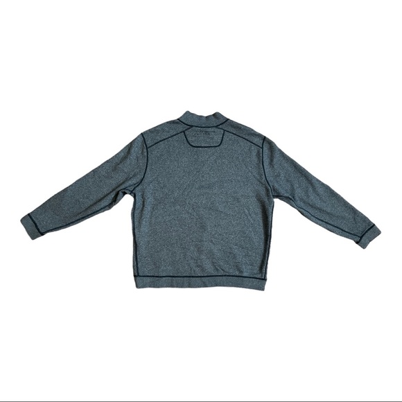 TOMMY BAHAMA RAIDER FOOTBALL TRIBLEND QUARTER ZIP MENS SWEATER SWEATSHIRT - Picture 3 of 8